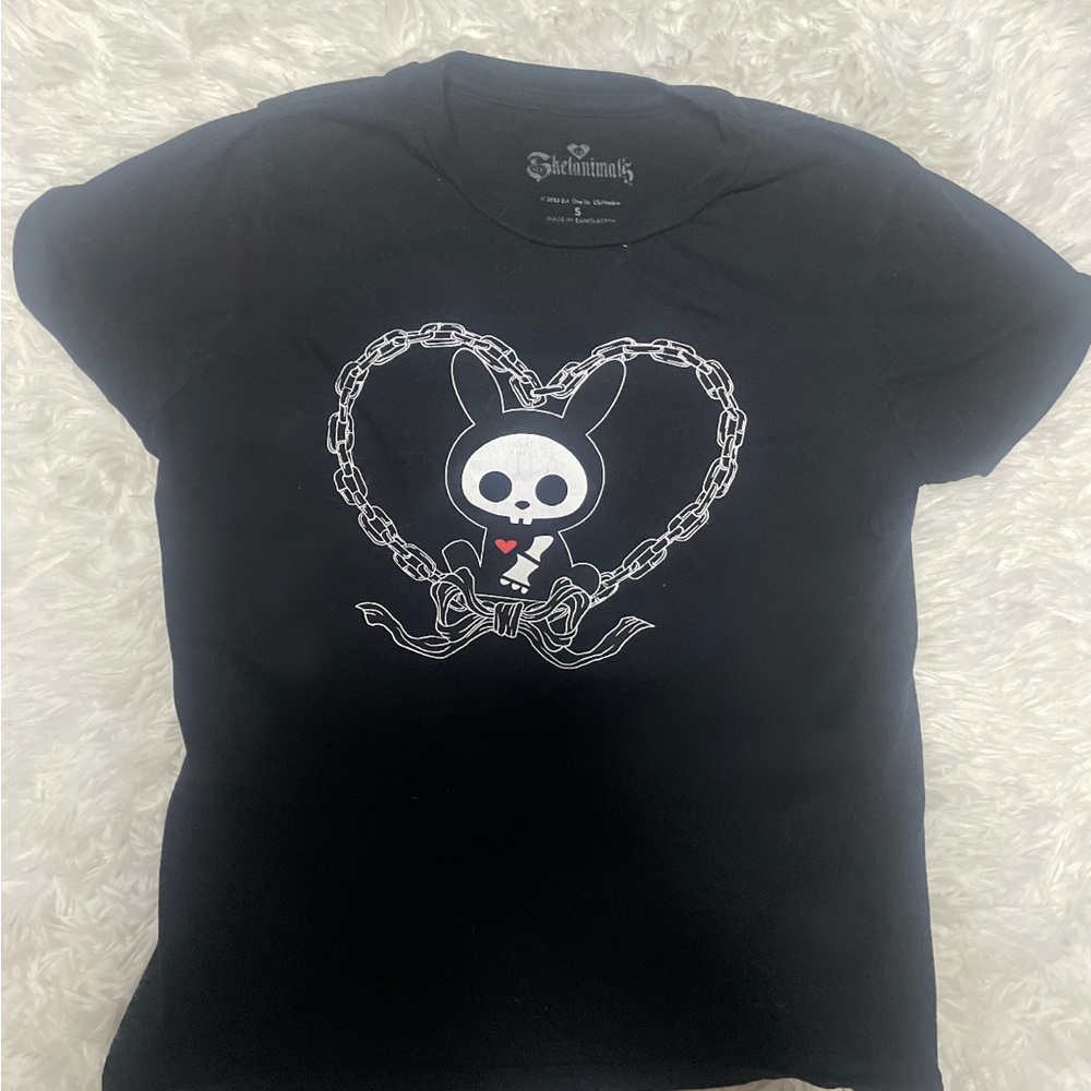 Hot Topic skelamimals Skeleton Bunny top